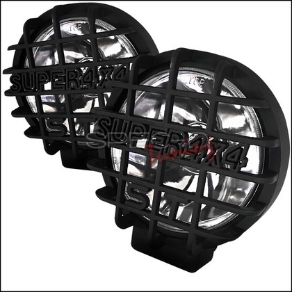Spec-D Universal 6.5" Round Work Lamps with Black Mesh Guards Spec-D Universal 6.5" Round Work Lamps with Black Mesh Guards